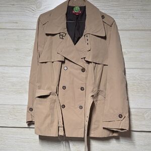 Merona Tan Double-Breasted Trench Coat